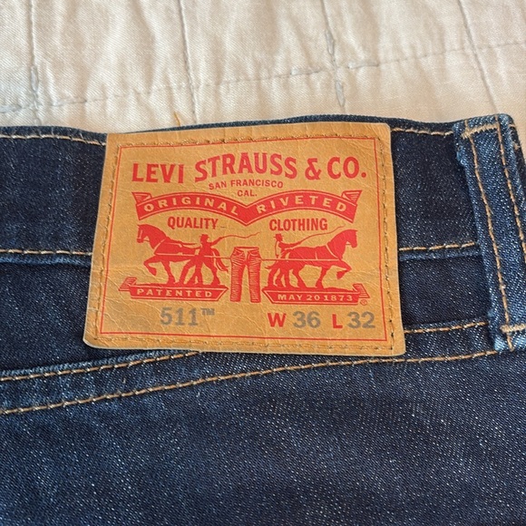 Levi’s Men’s 511 Jeans 36x32 - Picture 6 of 7